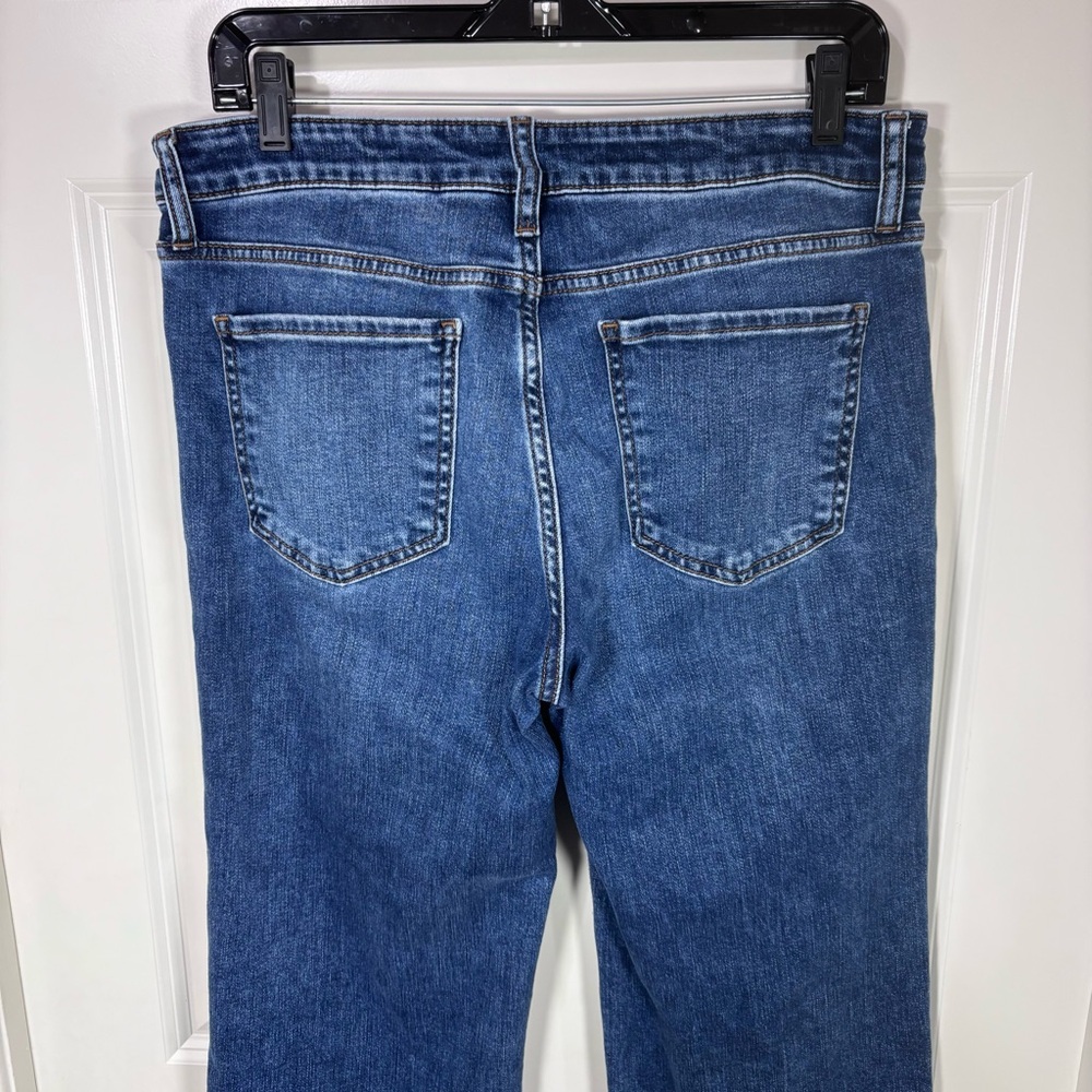 Kut From The Kloth Charlotte High Rise Culotte Denim Jeans Women’s 10 Wide Leg - Picture 6 of 9